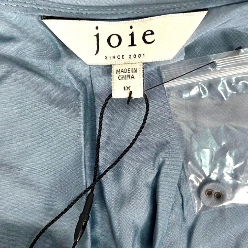 Joie Ashlene Cap Sleeve Wrap Top in Citadel Size 1X 16W Silk Blend NWT - Picture 6 of 7